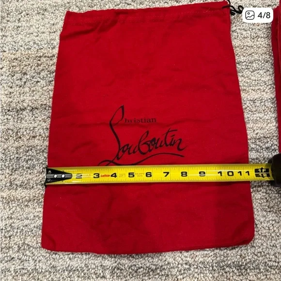 Christian Louboutin Red Logo Dust Bags - Picture 2 of 3